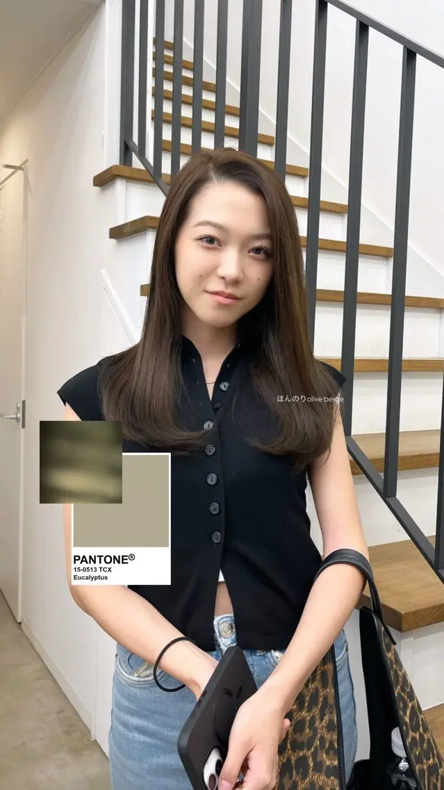 カラー ベージュカラー オリーブベージュ ヘアカラー 宇都宮美容室 ⠀/  chieのヘアスタイル