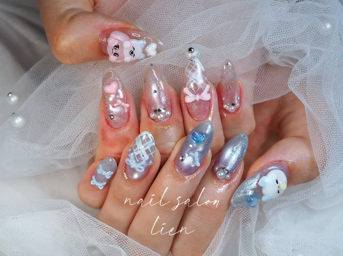 ネイル 持ち込み ハンドネイル プライベートサロン lienのネイルデザイン
