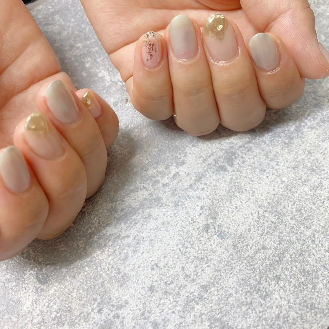 ネイル ミラーネイル ニュアンスネイル ハンドネイル フットネイル nail salon mieux(ミュー)のマツエク・マツパデザイン