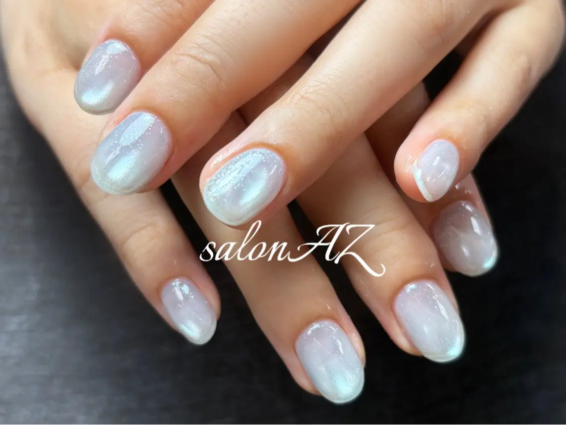 ネイル アートネイル 長さ出し フットネイル フレンチネイル ジェルネイル salon AZのネイルデザイン