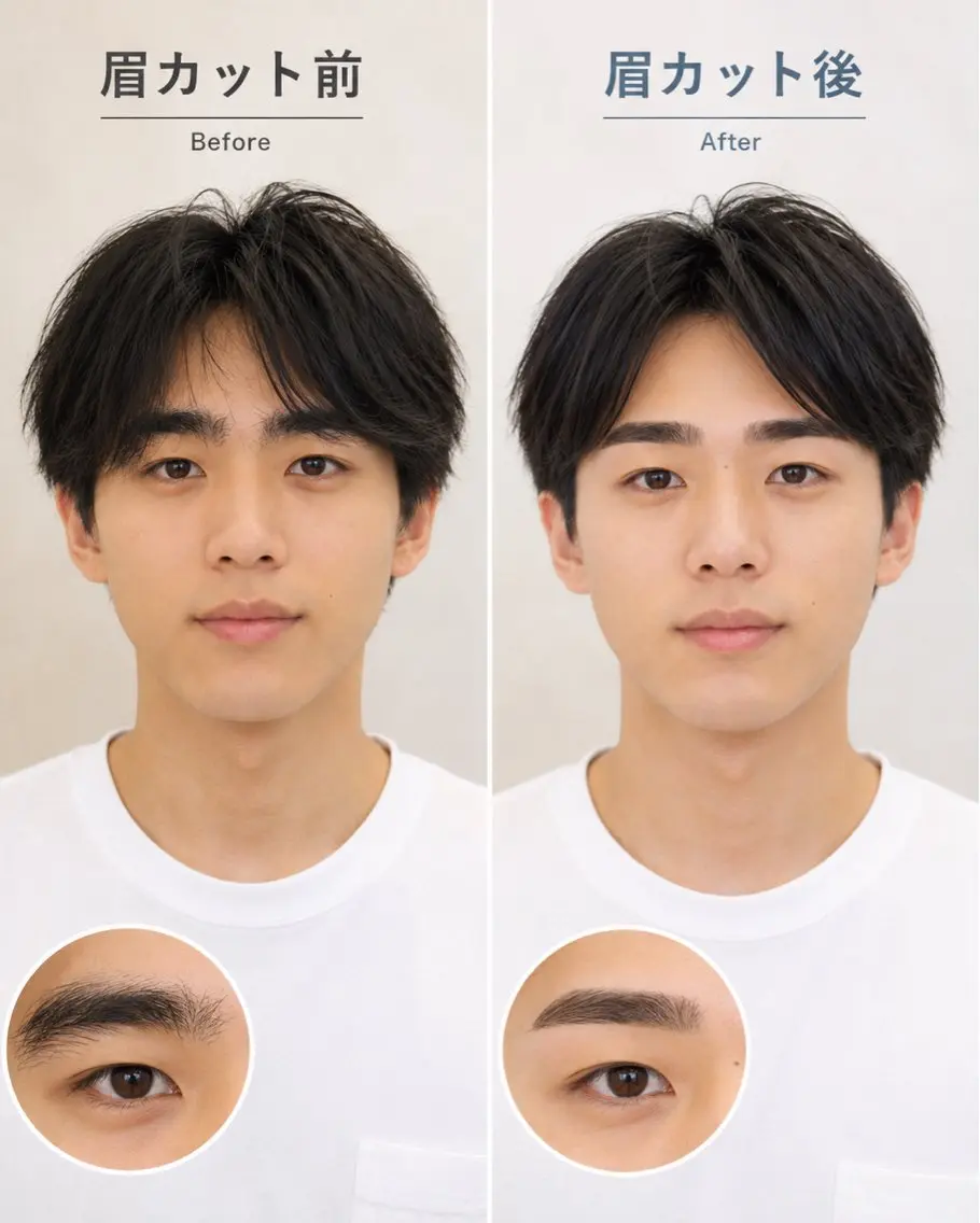 《メンズ限定》眉カットの写真
