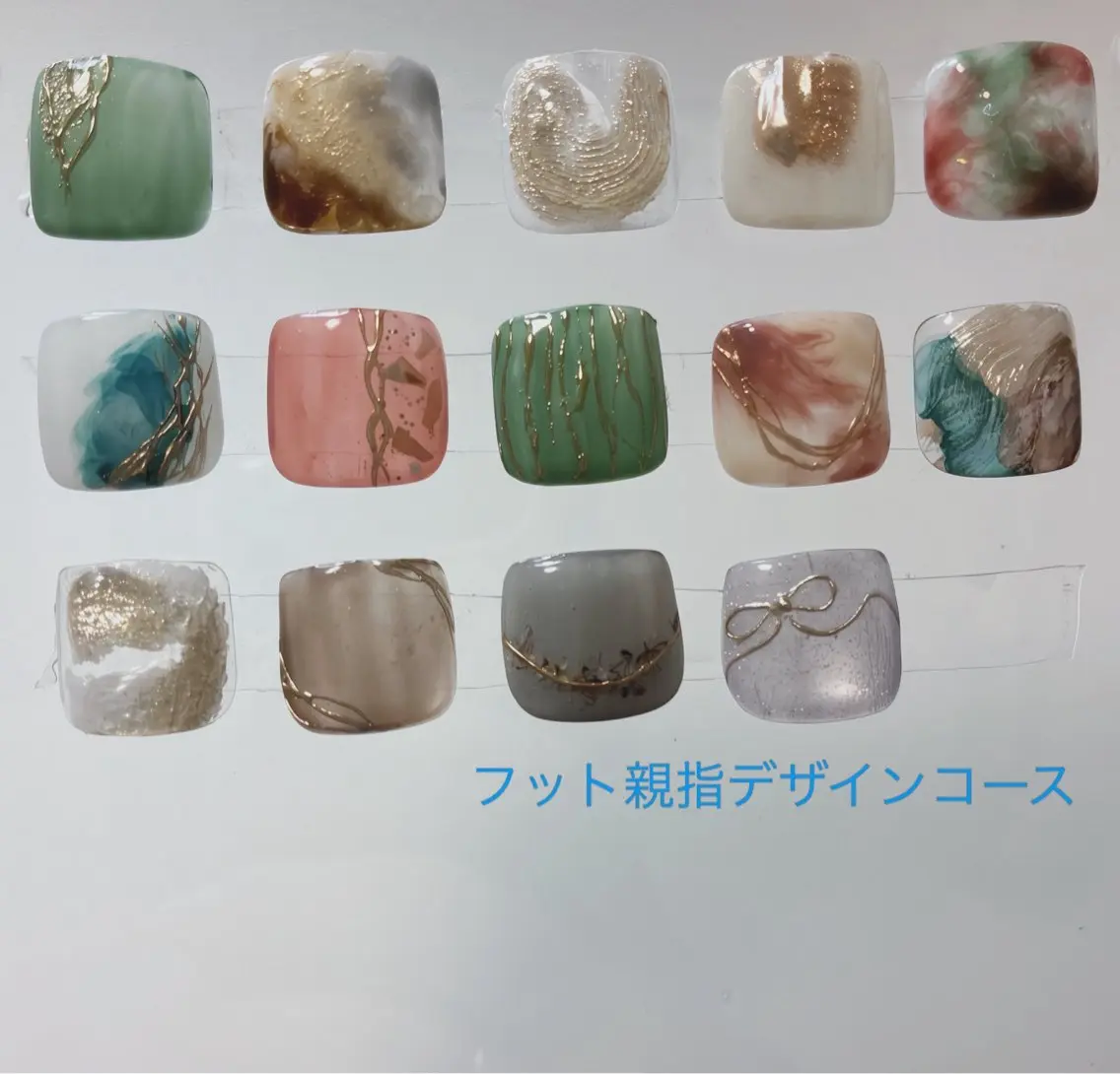 ネイル フットネイル 氷ネイル・うるうるネイル マグネットネイル ニュアンスネイル シンプルネイル フットネイル nail salon anoneのネイルデザイン