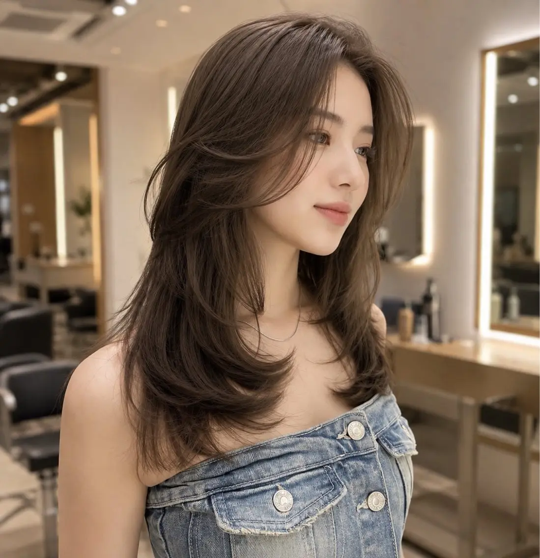 ミディアム カット ヘアカラー トリートメント 🦋韓国風レイヤー/ 艶髪矯正🦋凛太郎のヘアスタイル
