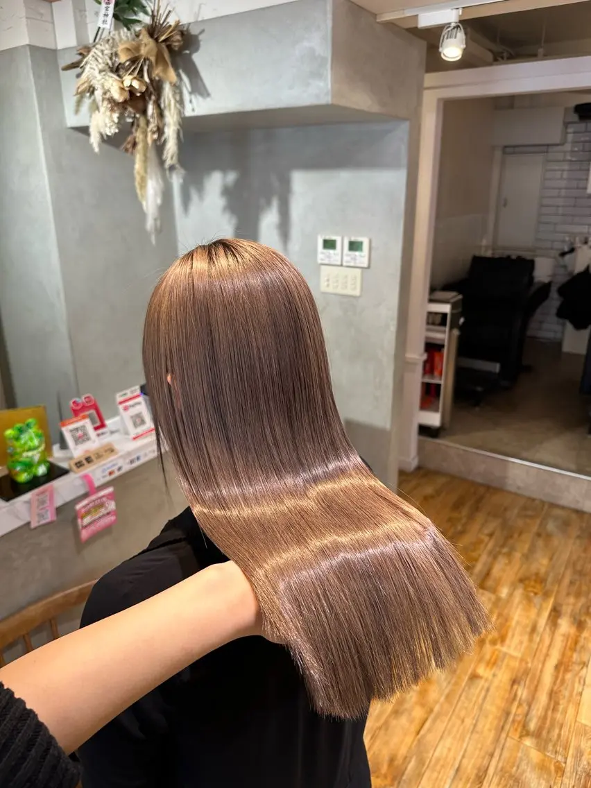 ロング カット ヘアカラー 美髪/透明感カラー reikoのヘアスタイル