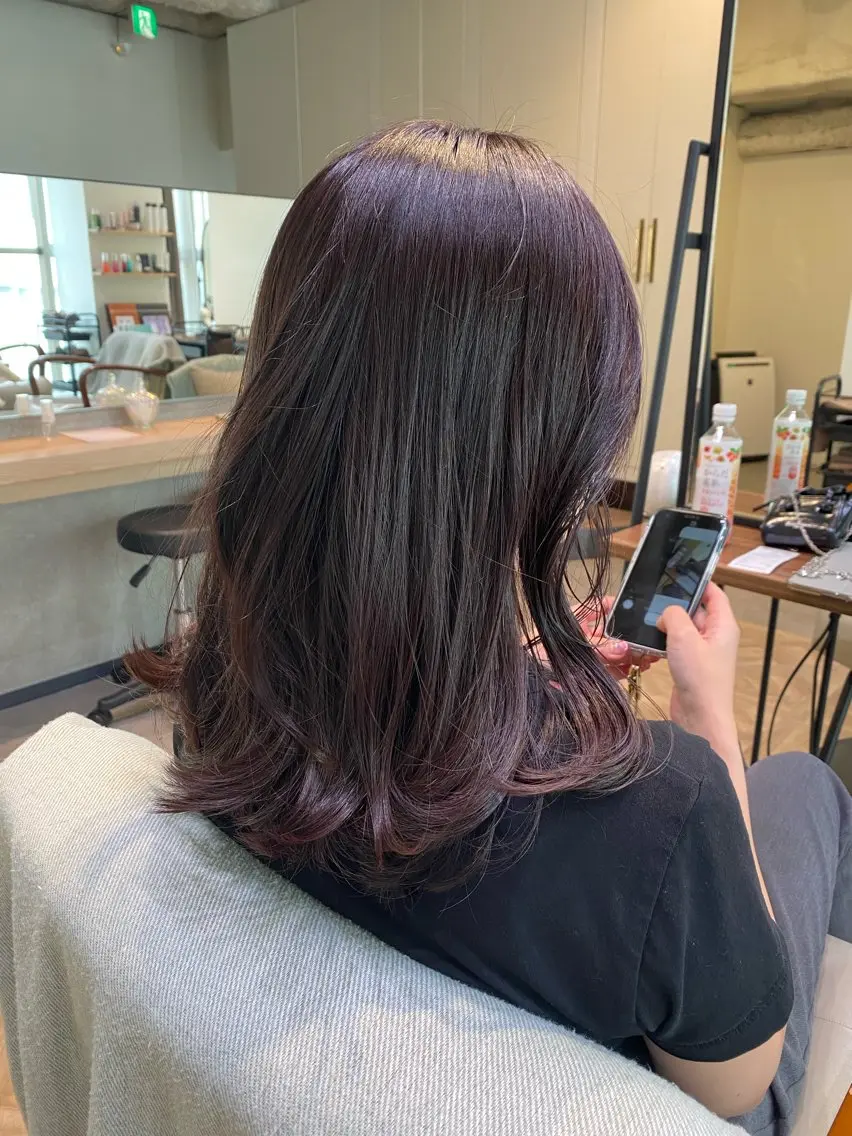 ミディアム カラー ヘアカラー トリートメント 新宿 / Aujua ソムリエ🫧森田涼介のヘアスタイル