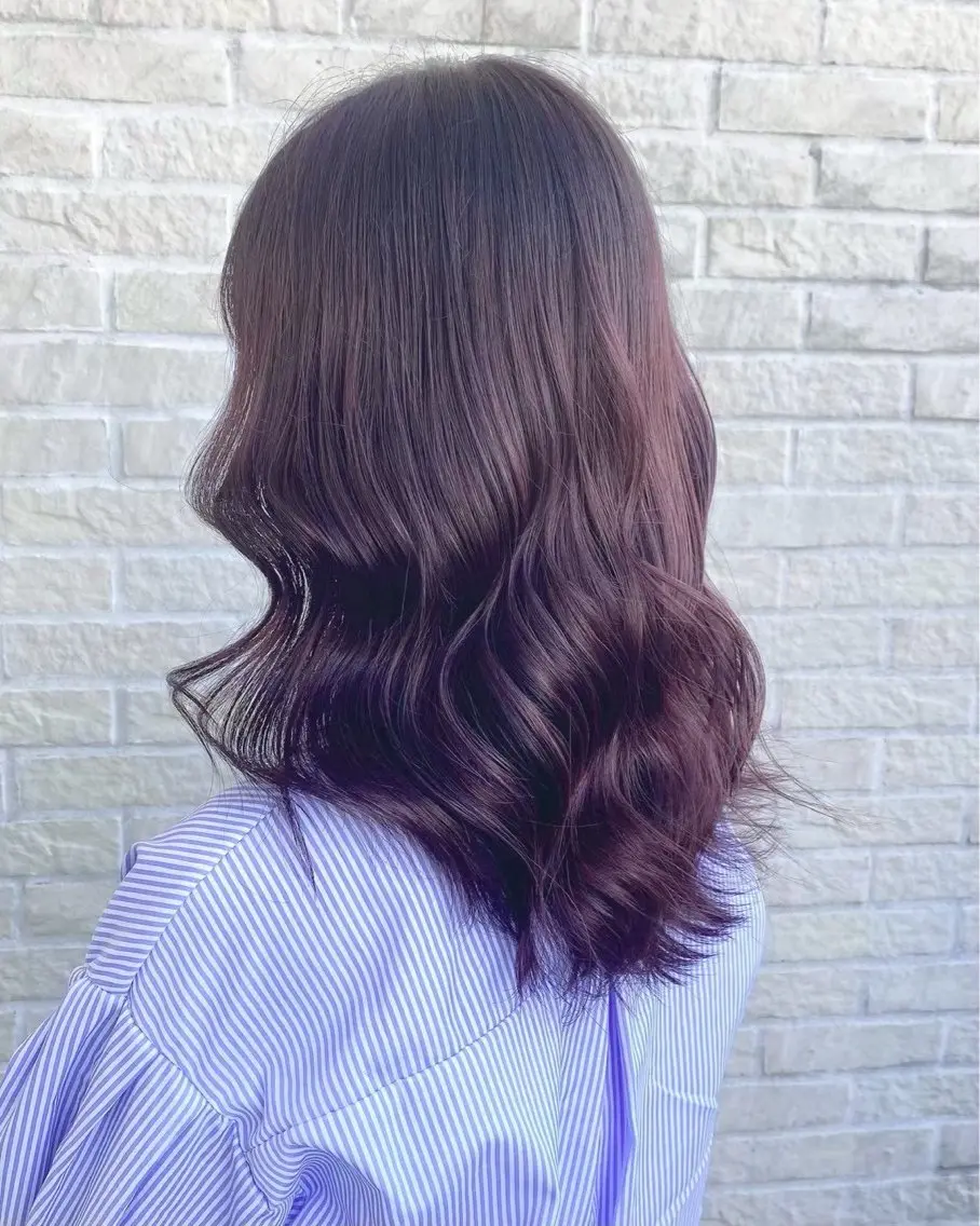 ミディアム カラー カット ヘアカラー 🫧透明感 ×艶🫧 吉田 陽菜のヘアスタイル