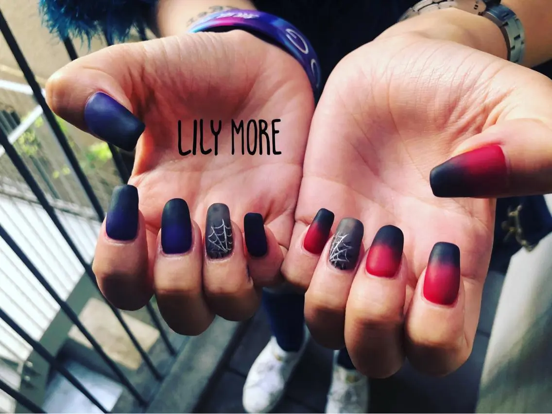 ネイル グラデーション マットネイル Lily closetのネイルデザイン
