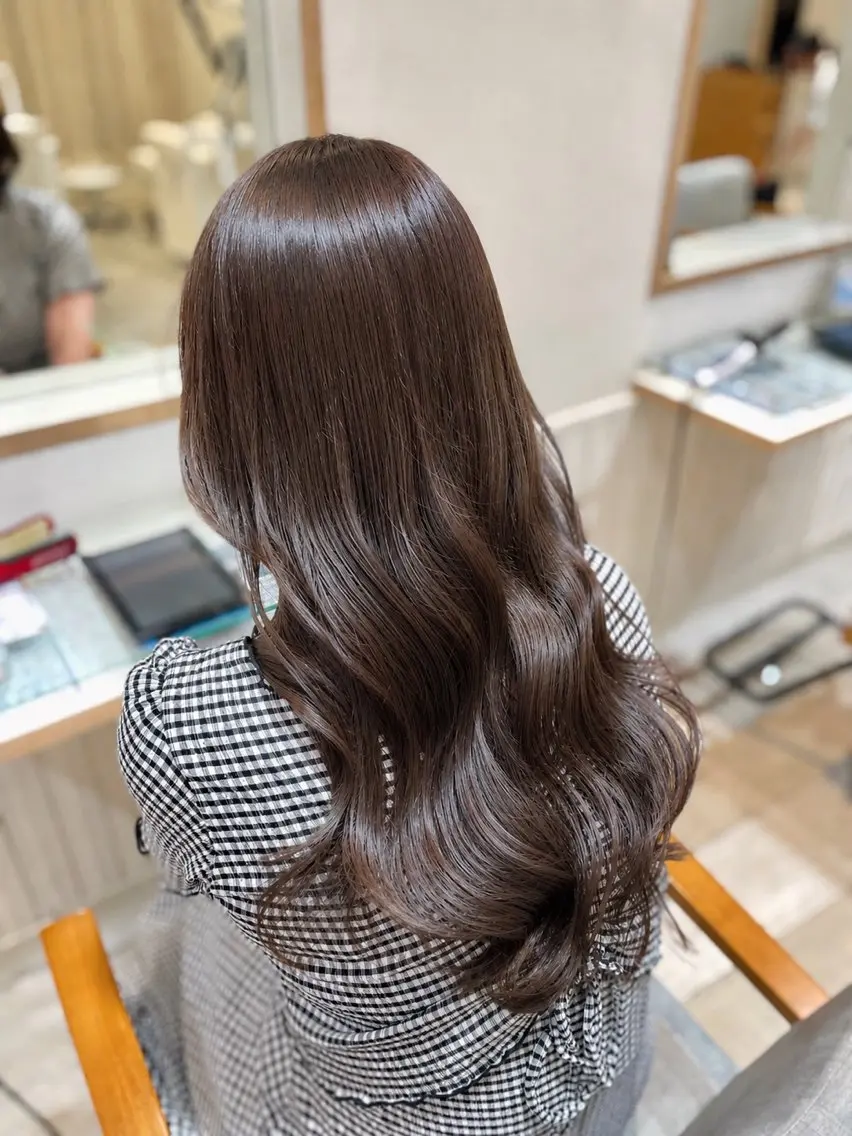 ロング カラー ブラウンカラー カット ヘアカラー トリートメント ウルフカット/ハイト ーン🎀mizukiのヘアスタイル