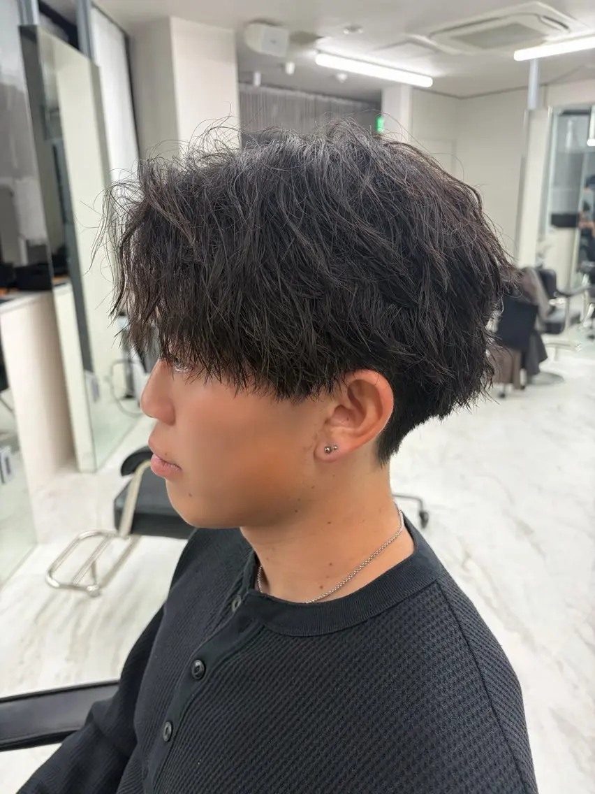 メンズカット+選べるパーマ #メンズ#メンズサロン#メンズパーマの写真