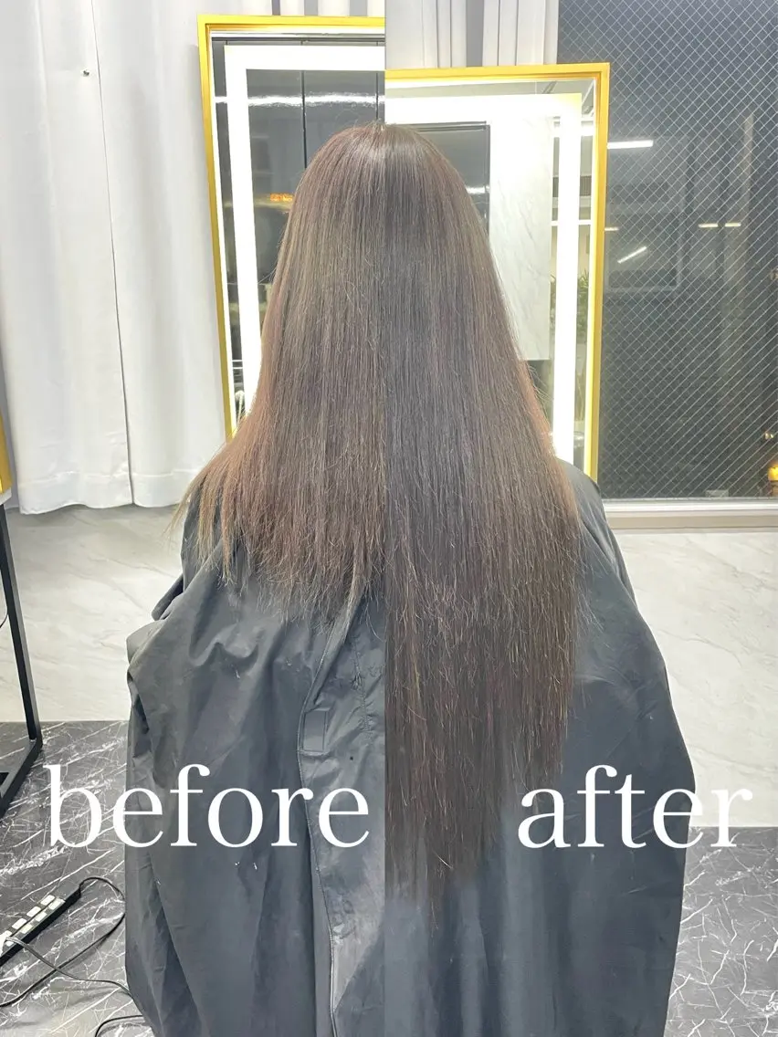 ロング カラー ヘアカラー エクステ エクステ🩵ブリーチ 韓国ヘア🩵KAEのヘアスタイル