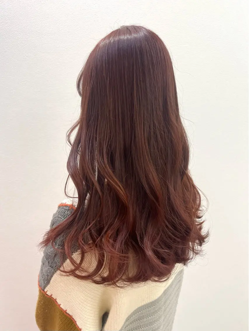 ロング カラー カット ヘアカラー 山神 あんじのヘアスタイル