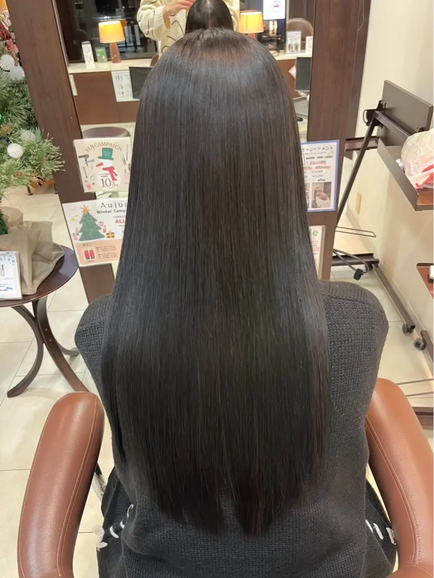 ロング トリートメント 甲斐 司のヘアスタイル