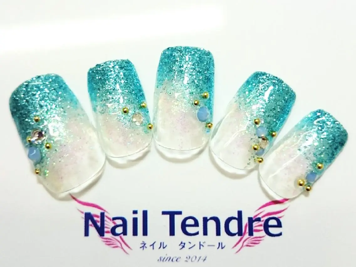 ネイル アートネイル ジェルネイル ソフトジェル ストーンネイル ハンドネイル Nail  Tendreのネイルデザイン