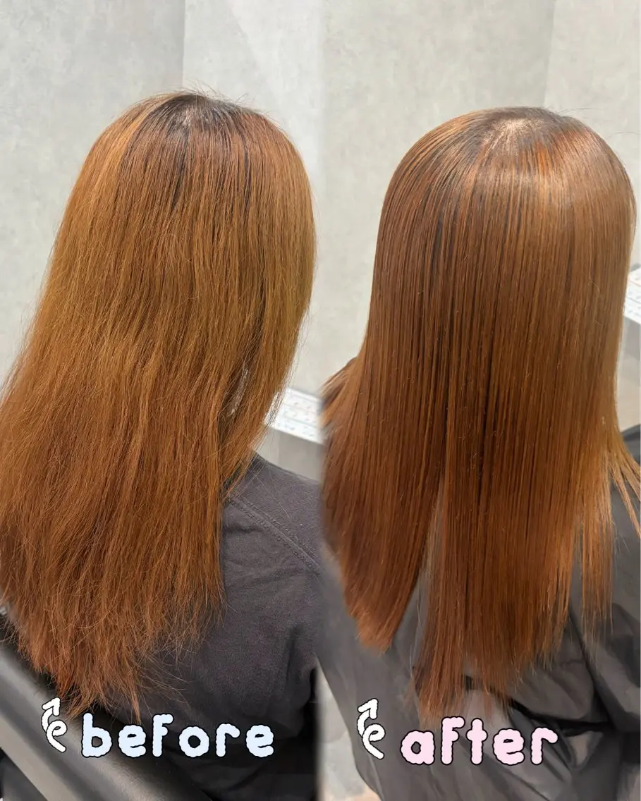ロング 縮毛矯正 艶髪矯正🫧Lir ゆいのヘアスタイル