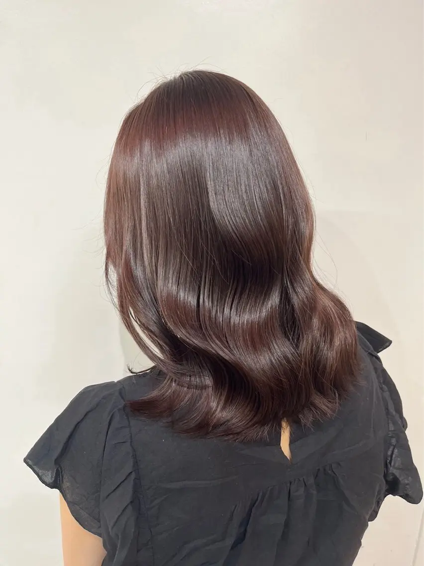 セミロング カラー カット ヘアカラー トリートメント 🩵レイヤー✖︎ 髪質改善🩵リョウヤのヘアスタイル