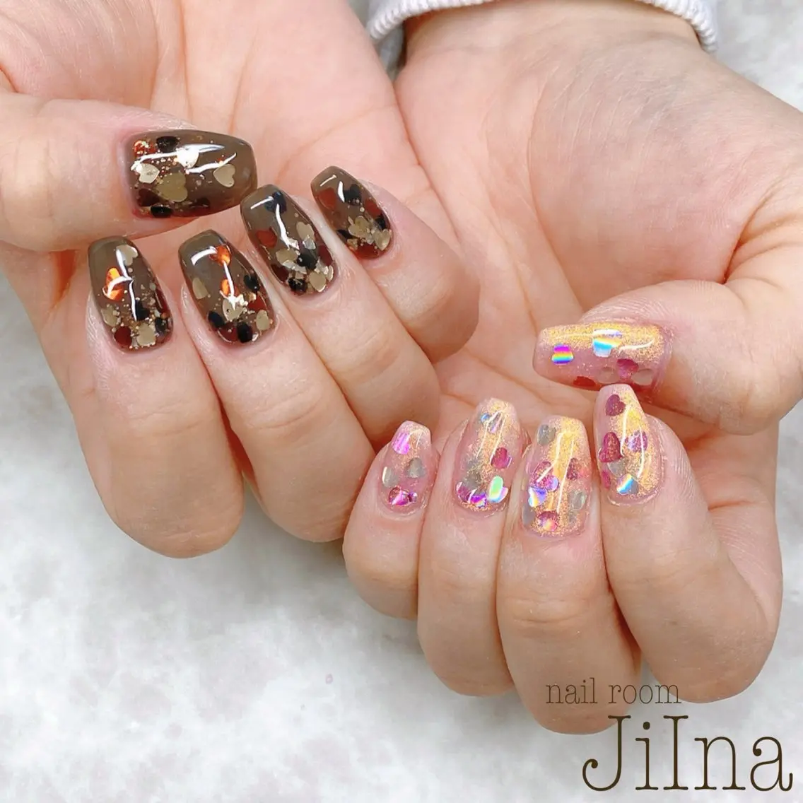 ネイル ハート JiIna nailのネイルデザイン