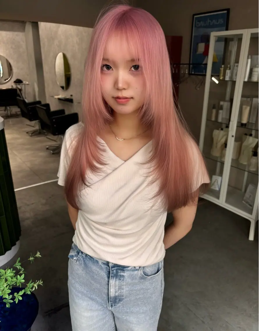 ロング カラー ヘアカラー 🧡梅田ハイトーン/ 複雑履歴🧡runaのヘアスタイル