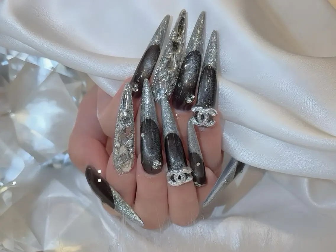 ネイル クリアネイル ドット フットネイル ジェルネイル グリーン ハンドネイル Rin Nail 新大久保店のネイルデザイン