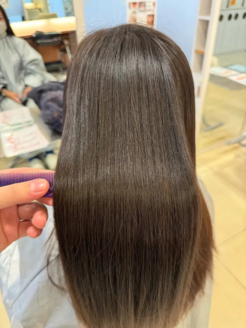 ロング 縮毛矯正 🎈カラーエステ 🎈通事  啓人のヘアスタイル