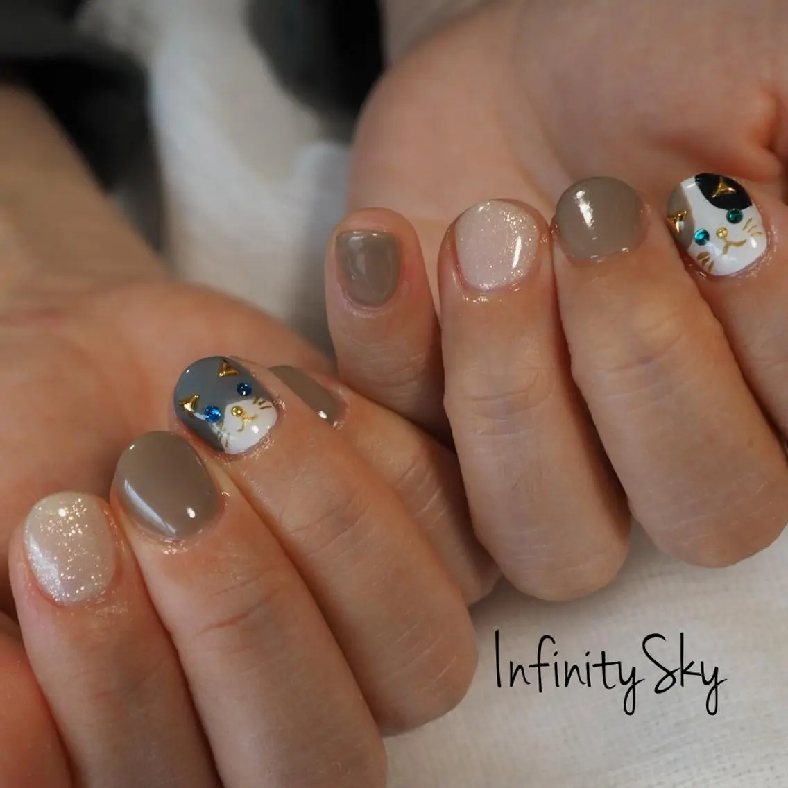 ネイル ハンドネイル infinity skyのネイルデザイン