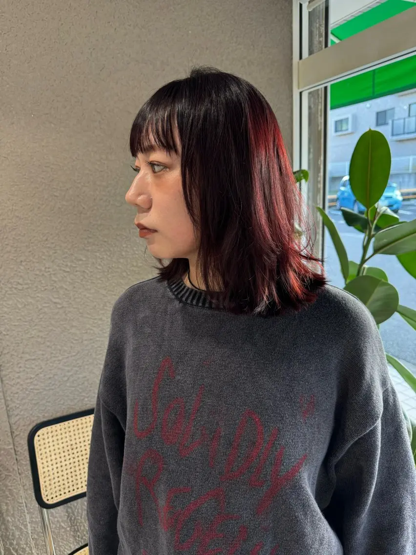 ミディアム レイヤーカット 月200人を担当 💇‍♀️栗林のヘアスタイル