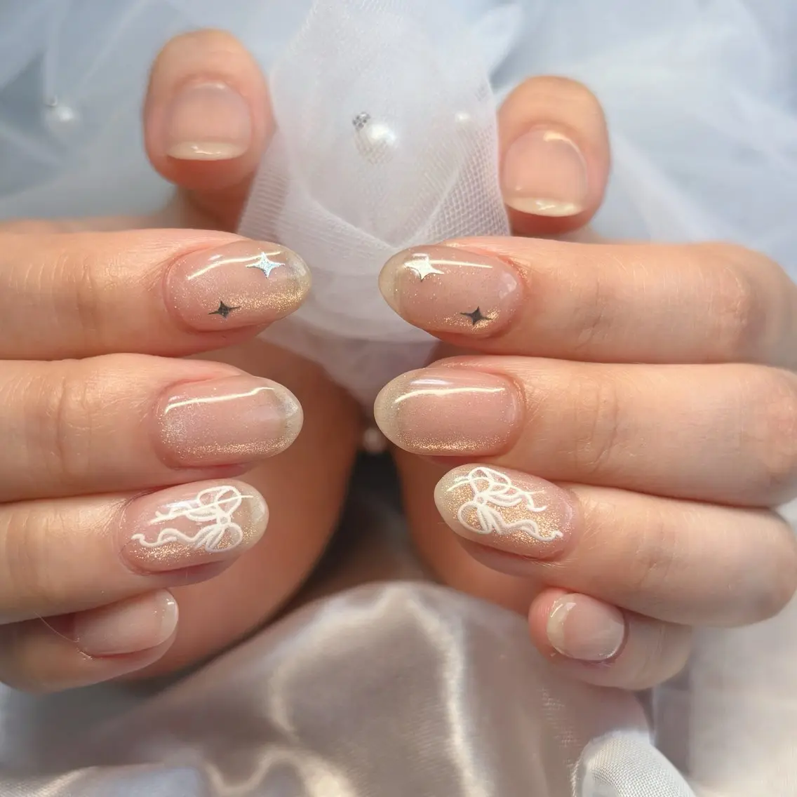 ネイル マグネットネイル ワンホンネイル ハンドネイル Nail&eye Grow 武蔵藤沢店のネイルデザイン