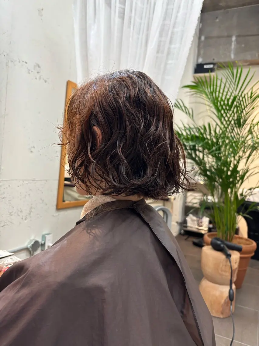 パーマ カット パーマ 永田 愛莉のヘアスタイル