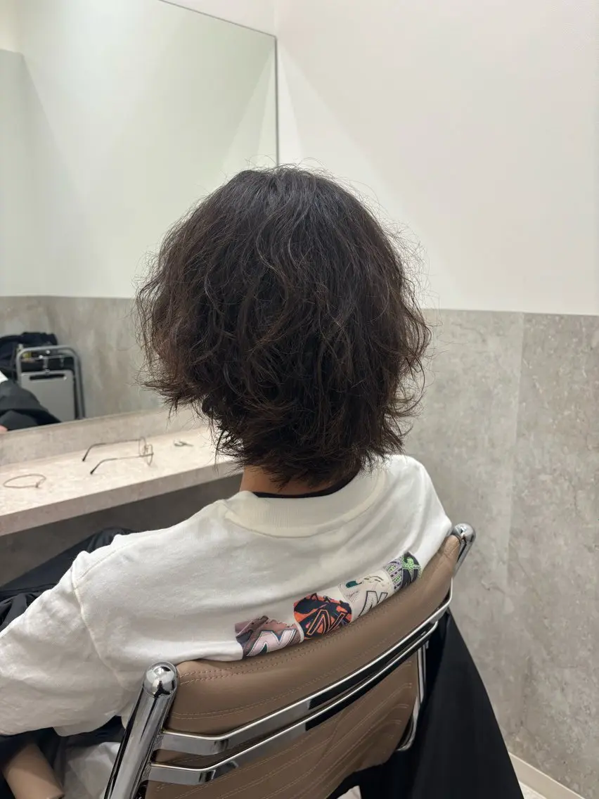 パーマ メンズ カット パーマ トリートメント サトウ ヒロヤのヘアスタイル
