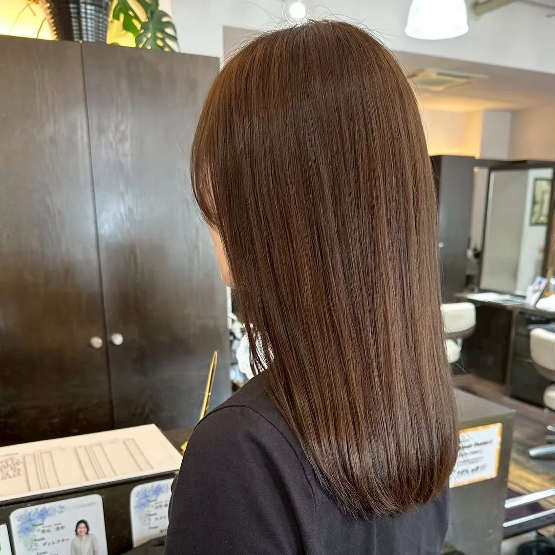 セミロング カラー トリートメント 近藤 優羽のヘアスタイル