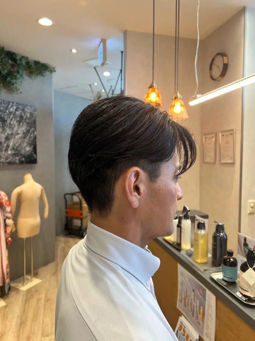 メンズ カット ナチュラルカラー√ そーた√蒲生四丁目のヘアスタイル