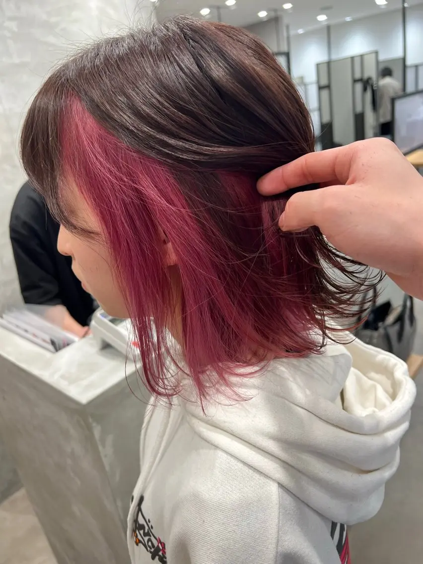 ミディアム カラー ヘアカラー ブランシェ小幡駅前店 森樹のヘアスタイル