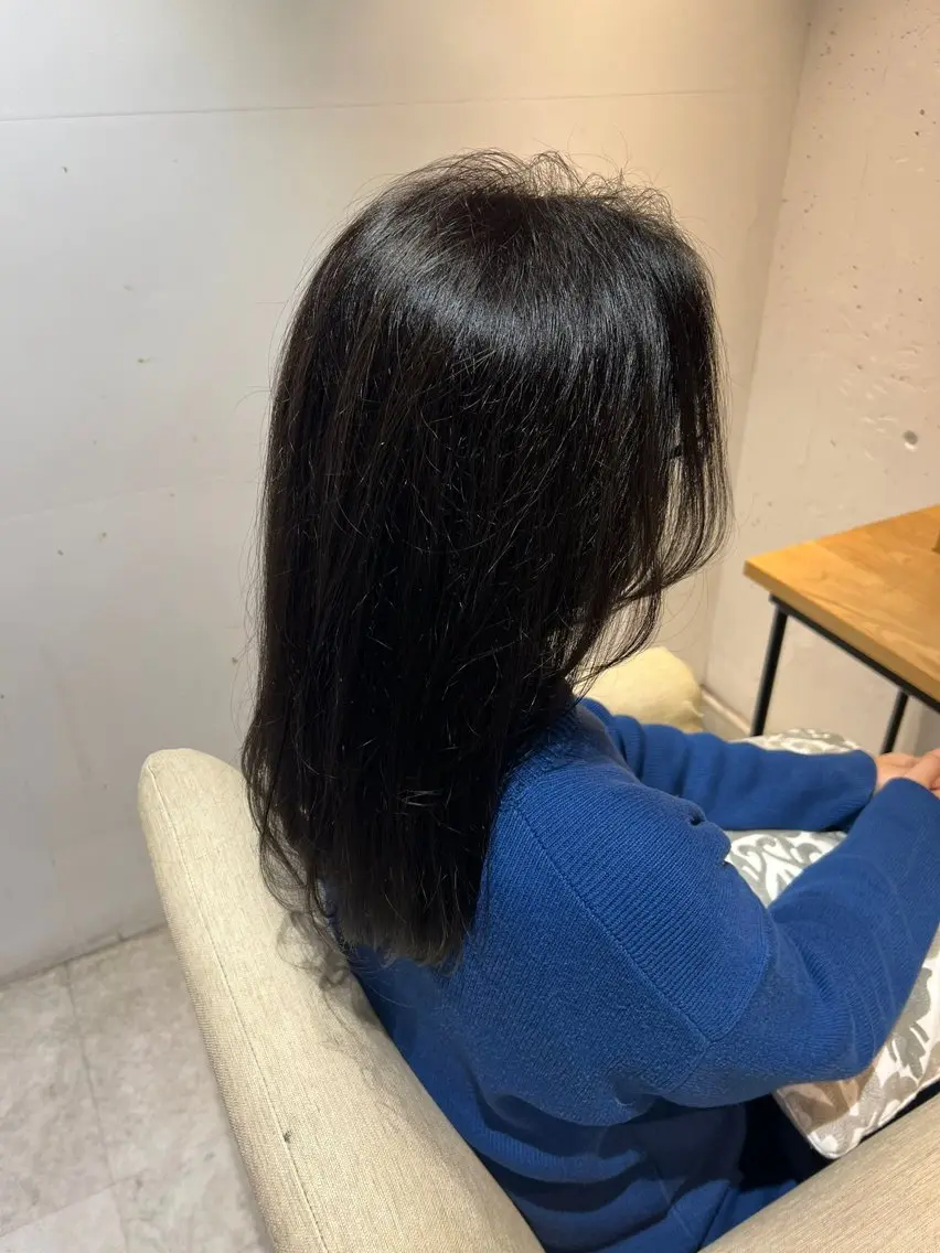 セミロング カラー ブルームヘアデザイン かこ。のヘアスタイル