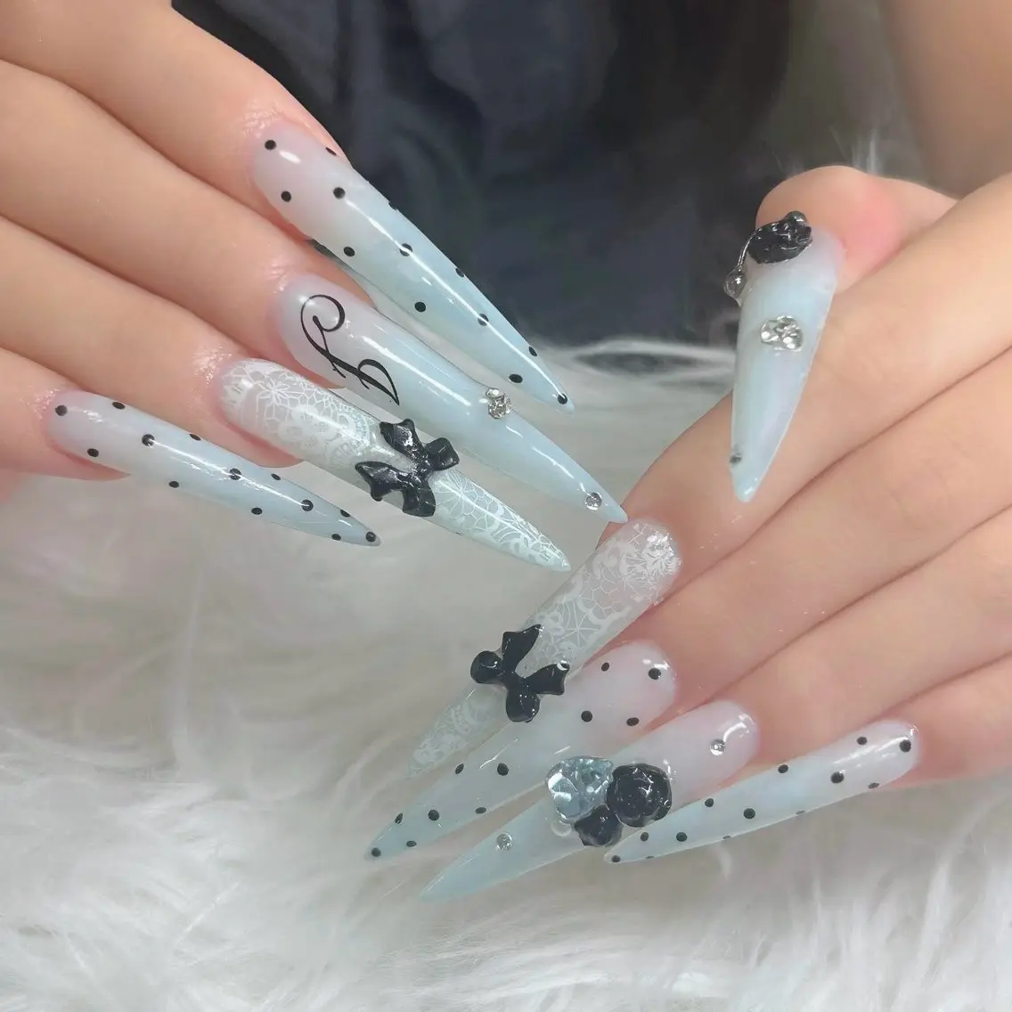 ネイル フットネイル フレンチネイル グラデーション 韓国ネイル ロングネイル ハンドネイル Hani Nail Salonのネイルデザイン