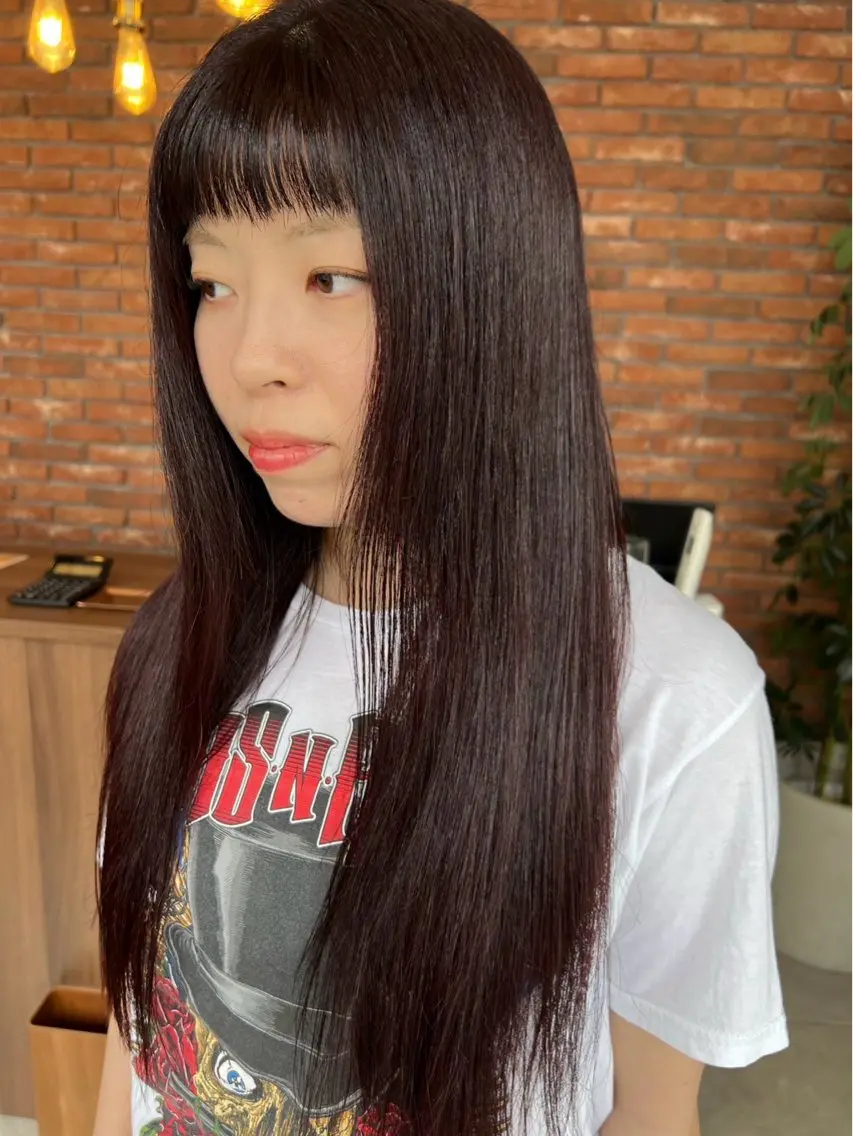 ロング カラー 遠藤 日和のヘアスタイル
