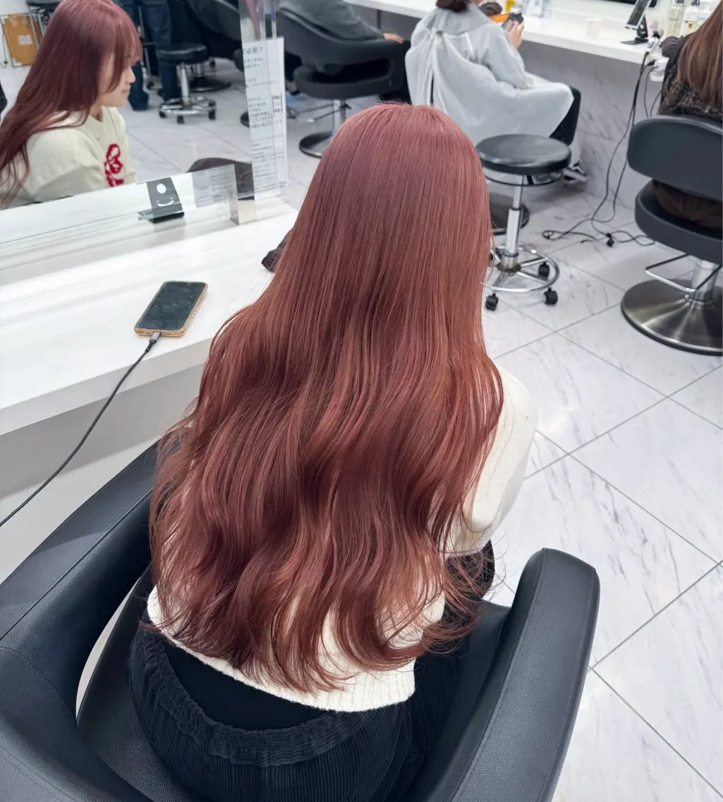 ロング カラー ヘアアレンジ Over hair_ misakiのヘアスタイル