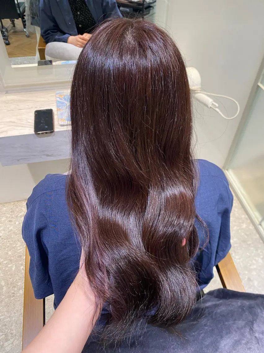 ロング カット ヘアカラー トリートメント モテ艶カラー 🎖さえきはるかのヘアスタイル