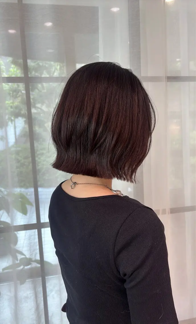 ミディアム ボブレイヤー ボブ レイヤーカット カット 梅田美容室/カット /Maoのヘアスタイル