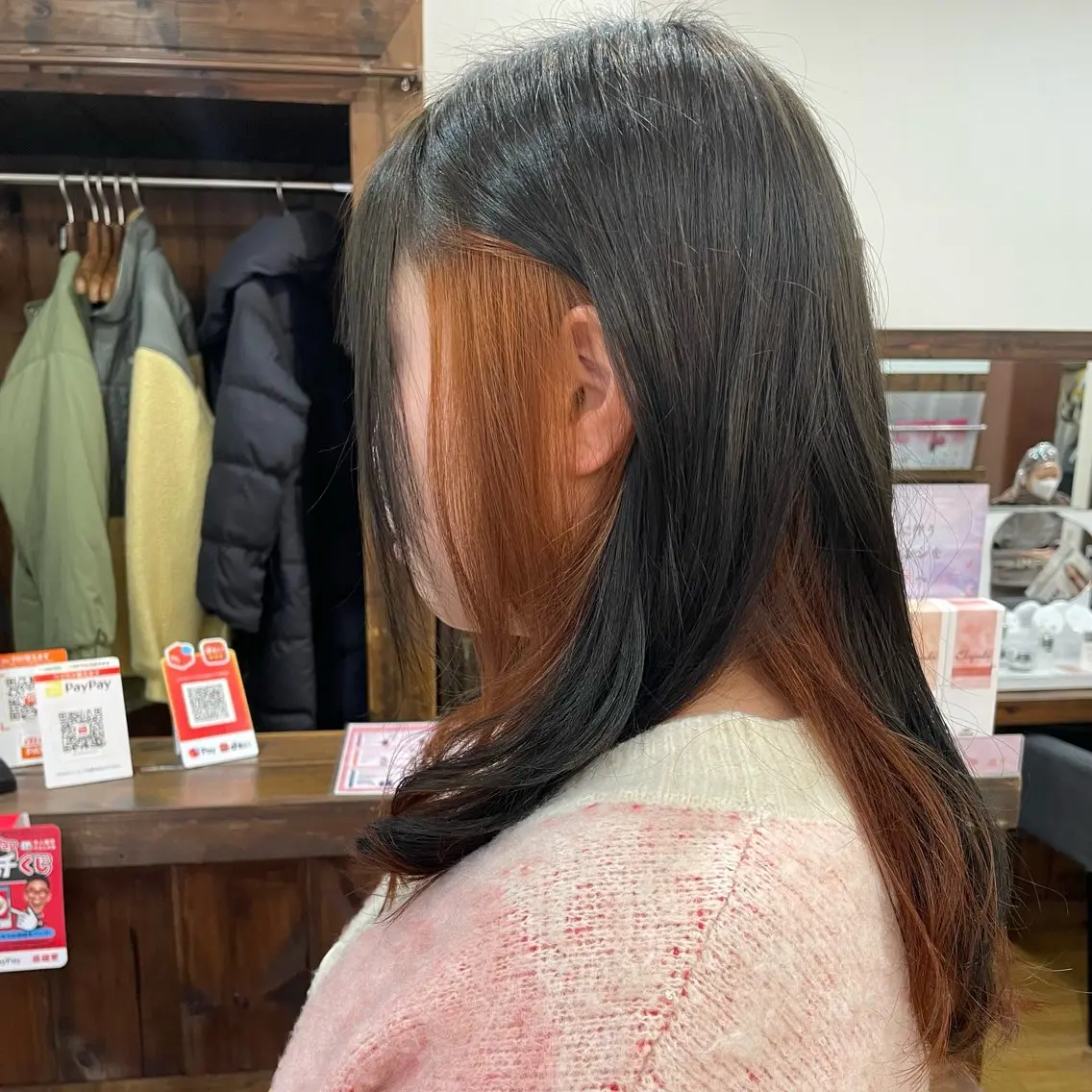ミディアム カラー ブリーチ インナーカラー ブリーチなしカラー ヘアカラー 💖ダブルカラー/ ヘアセット/晴香💖のヘアスタイル