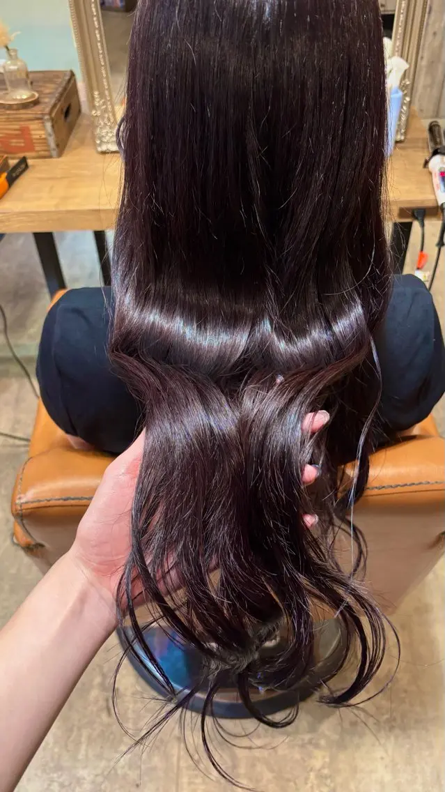 ロング カラー ヘアカラー トリートメント HARE nene🐿🍡のヘアスタイル