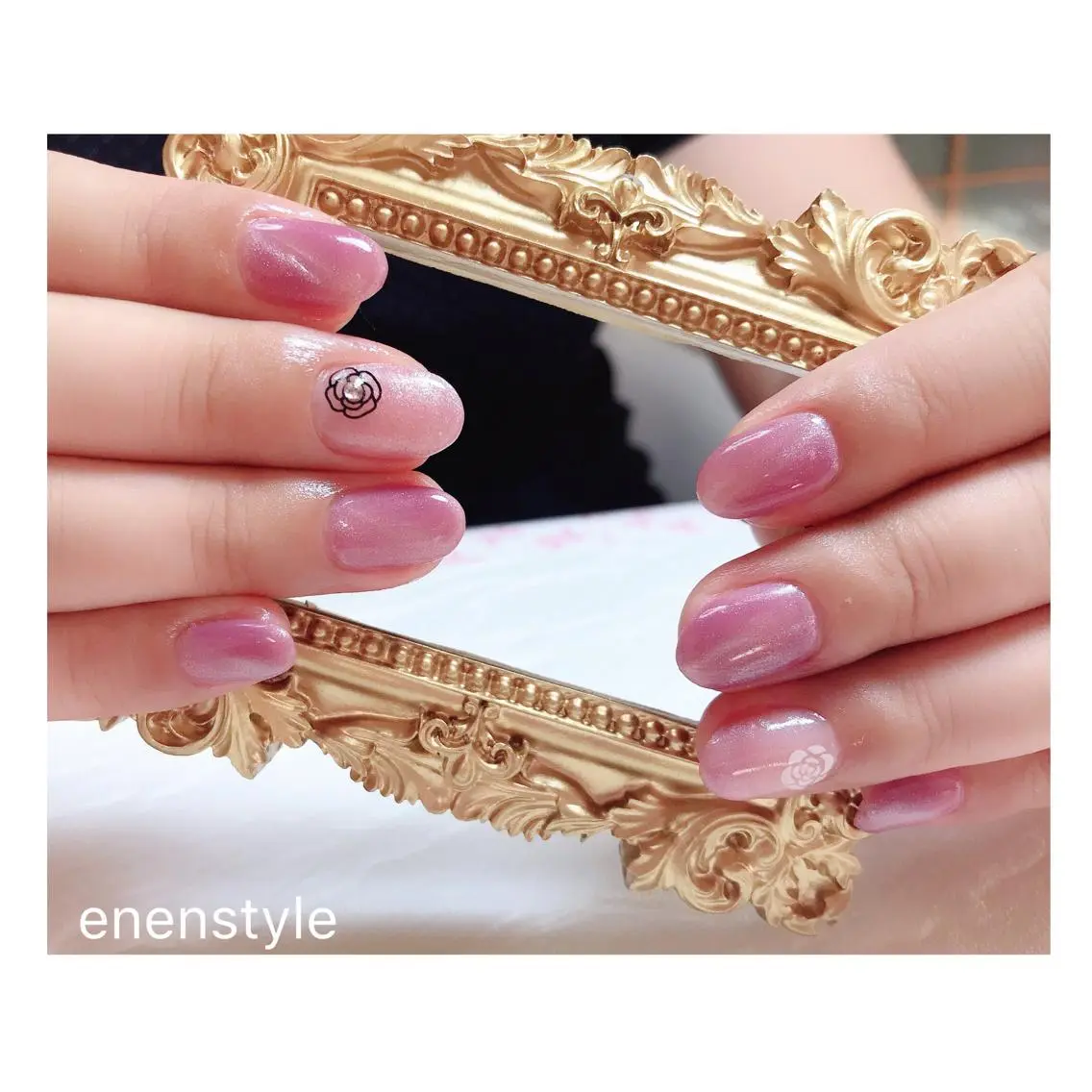 ショート ネイル ジェルネイル ニュアンスネイル オフィスネイル ピンク シンプルネイル ハンドネイル 🐾enen style 🐾のネイルデザイン