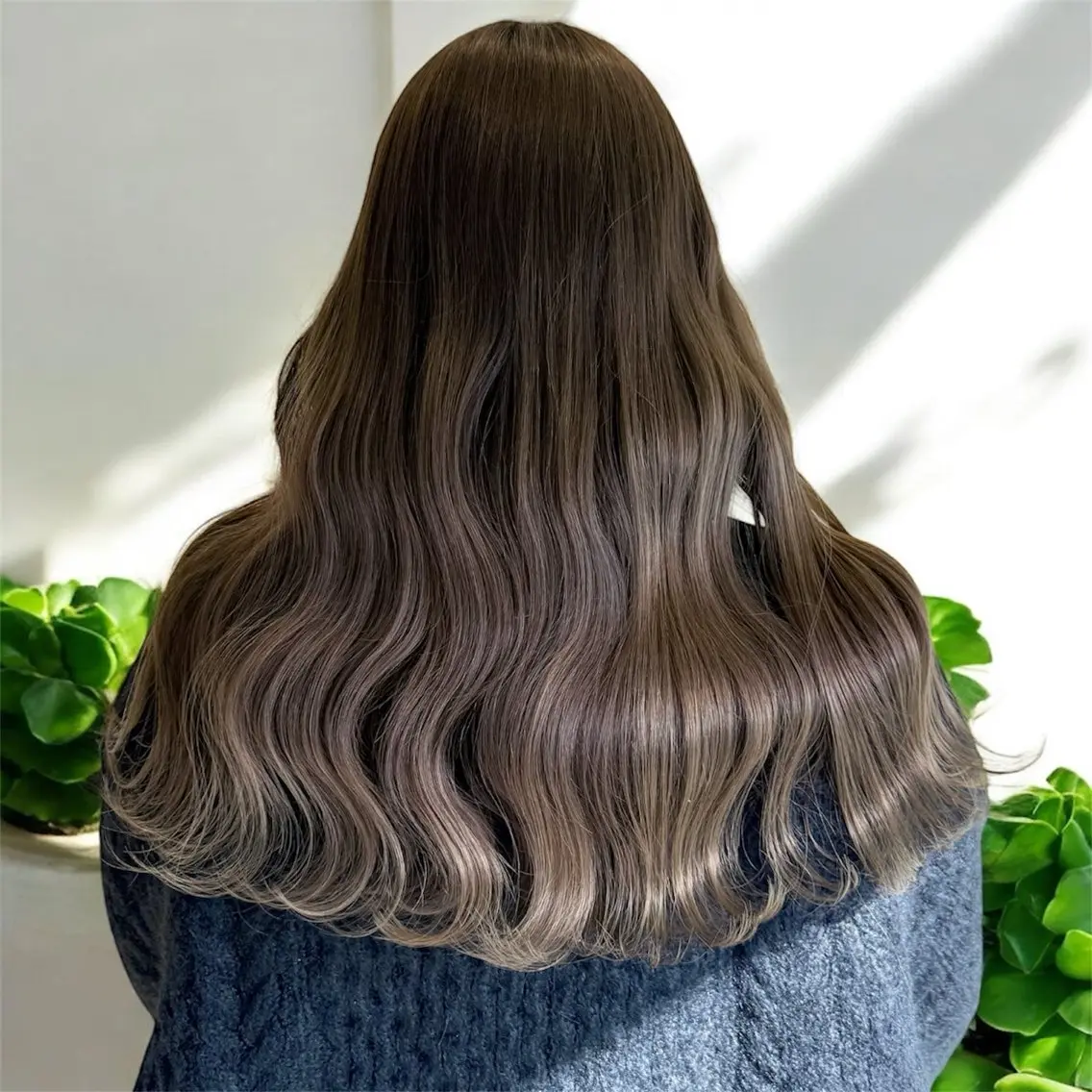 ロング ヘアアレンジ ヘアセット 韓国ヘア/レイヤー 顔周りカット/ユキナのヘアスタイル