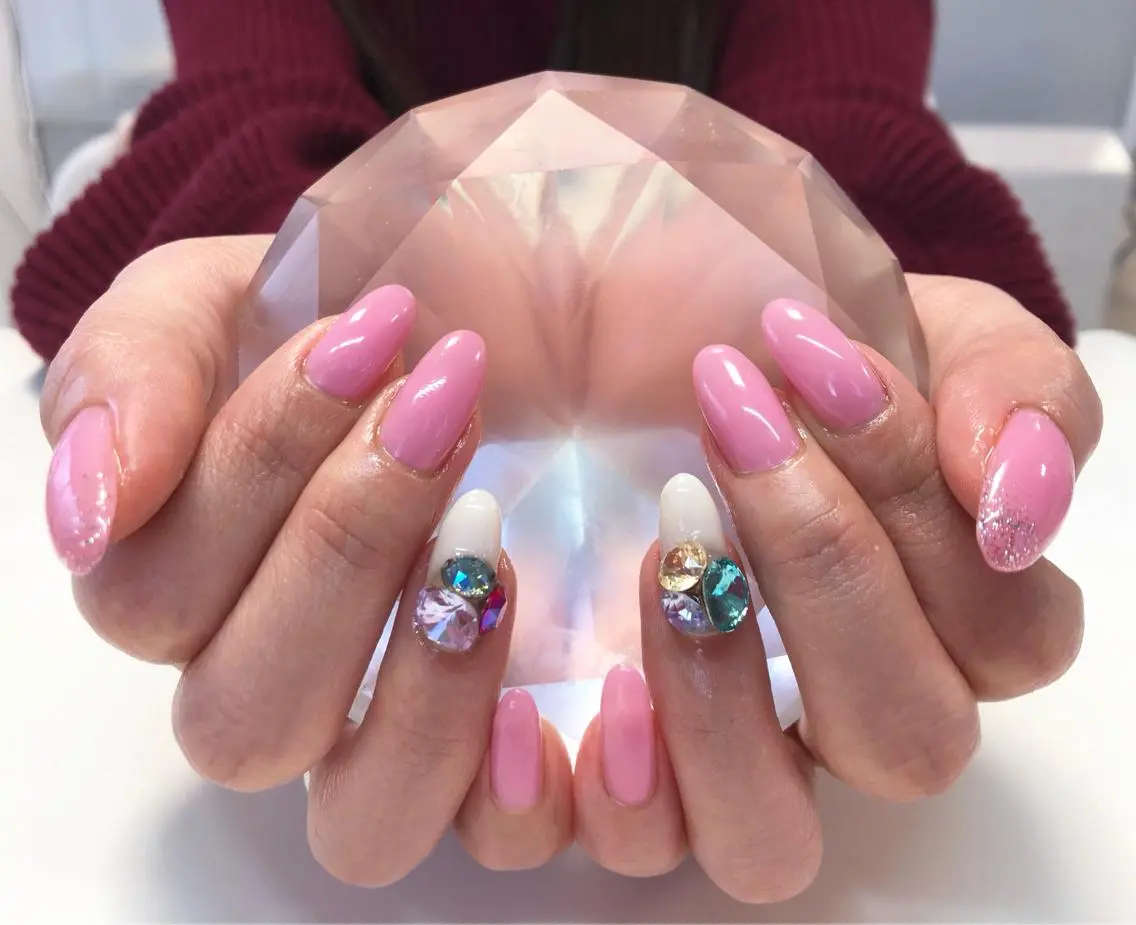 オフなし限定【スカルプ/チップ】長さ出し10本+ジェルワンカラー¥13200の写真