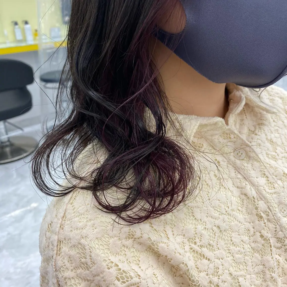 セミロング カラー ヘアアレンジ mai🍑暖色カラー /レイヤー💖のヘアスタイル