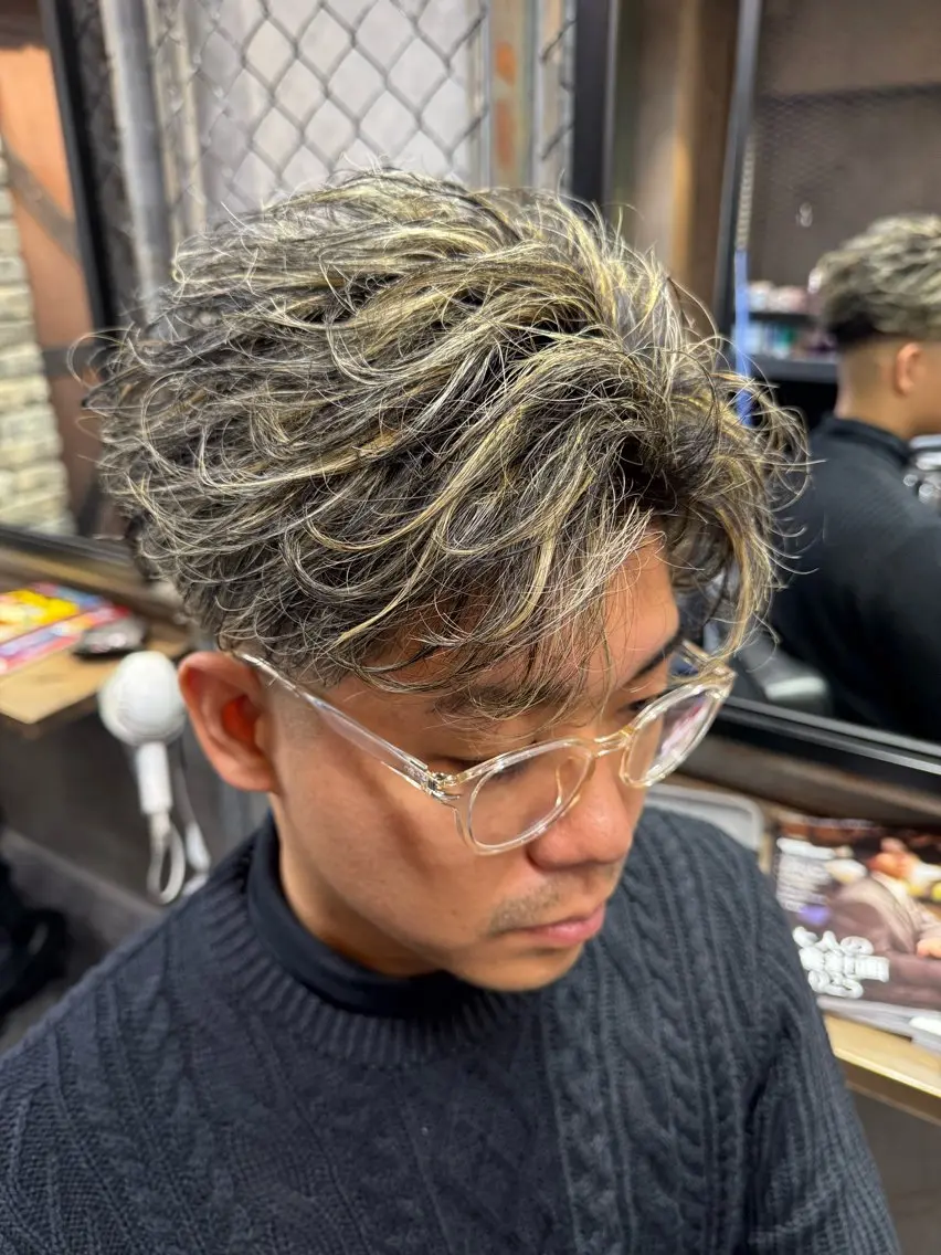 ショート カラー メンズ ショートヘア 渋谷 【メンズ特化】ナゴムのヘアスタイル