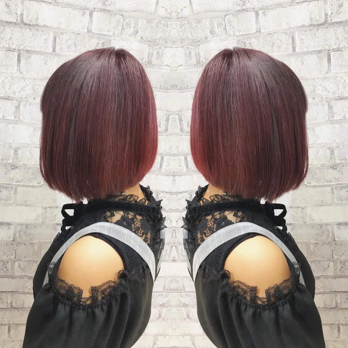 ショート カラー ヘアアレンジ ブリーチ ピンクカラー バイオレットカラー ヘアカラー トリートメント 秋山 幸太のヘアスタイル