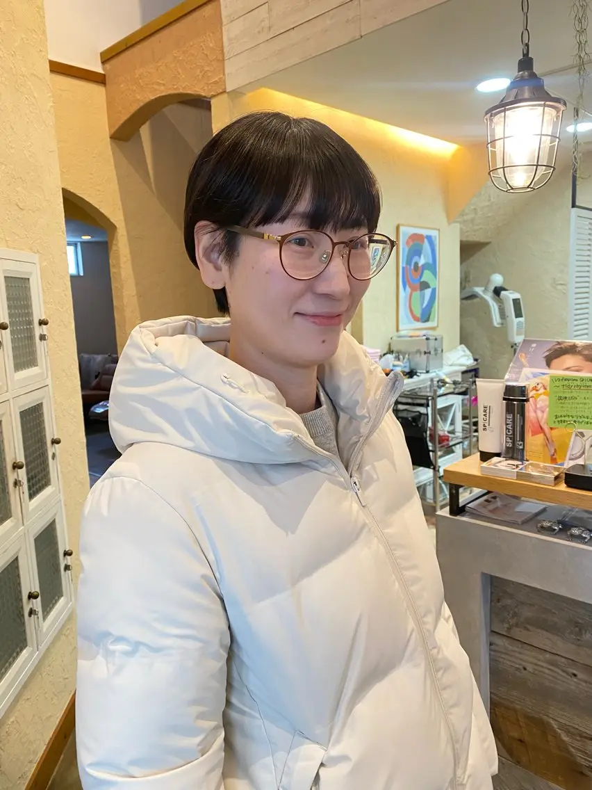 ショート カラー カット ヘアカラー 竹内 柚子のヘアスタイル