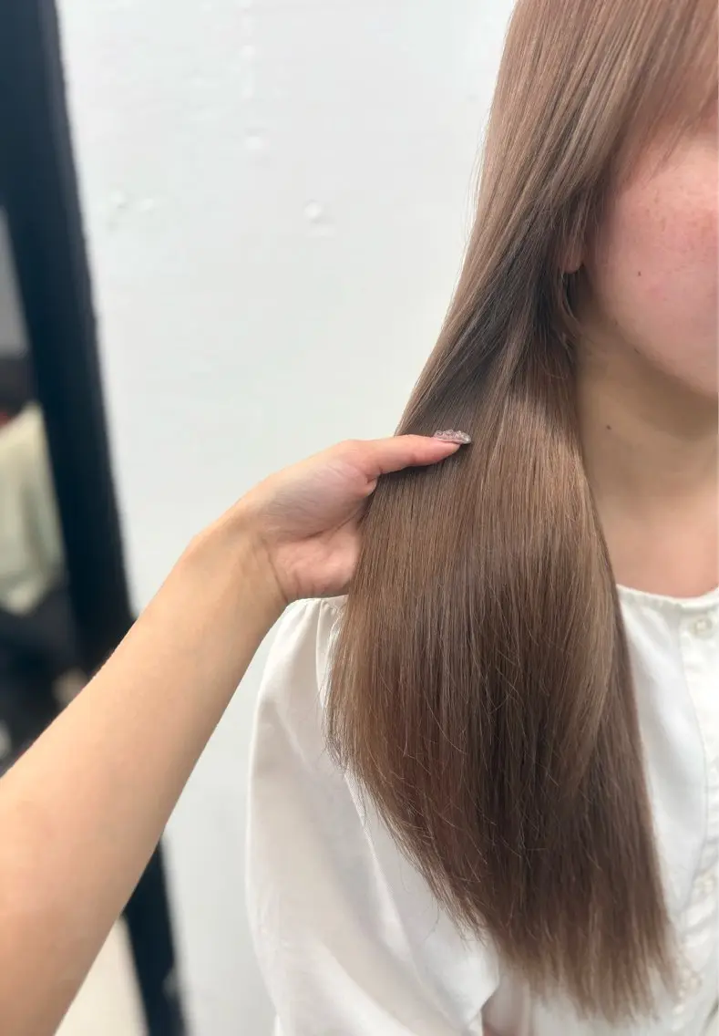 ロング カラー ベージュカラー ミルクティーベージュ 🌟ゆりあ🌟 JILLSTUDIOのヘアスタイル