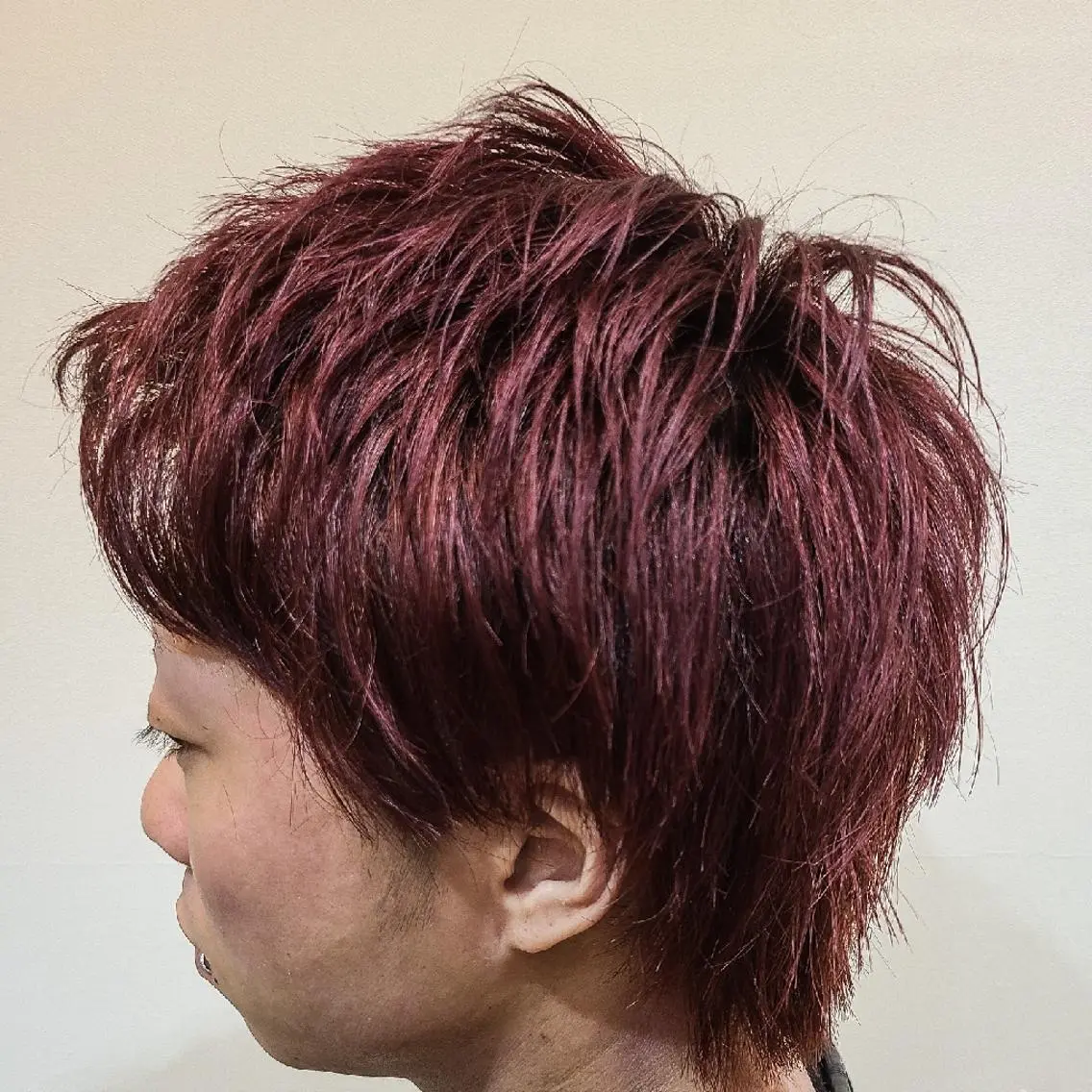 ショート メンズ カラー 特殊パーマ 片山恭兵のヘアスタイル