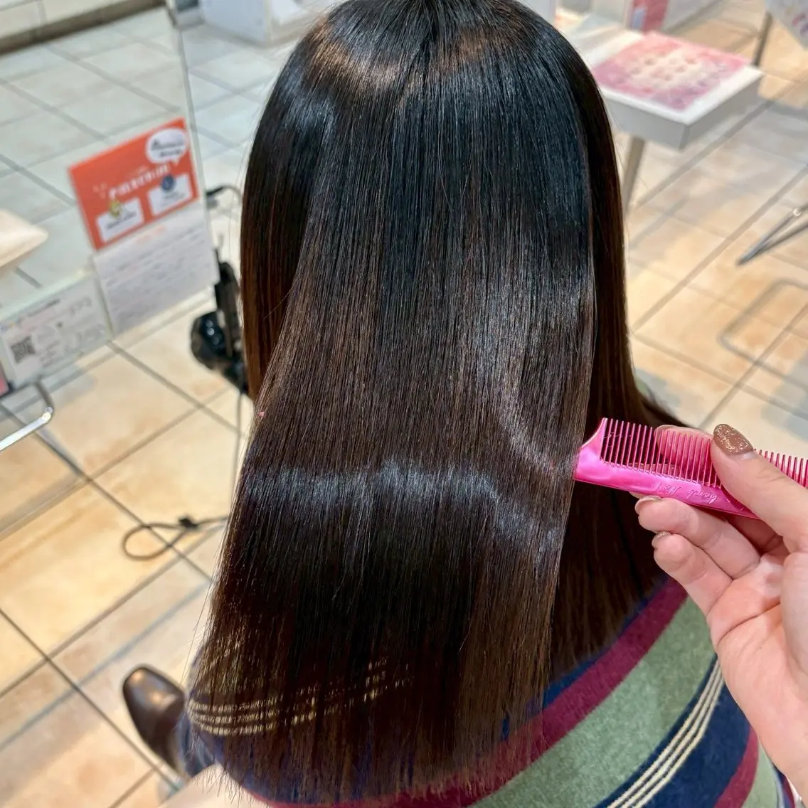 ロング カット/艶カラー🎨 平間千賀のヘアスタイル