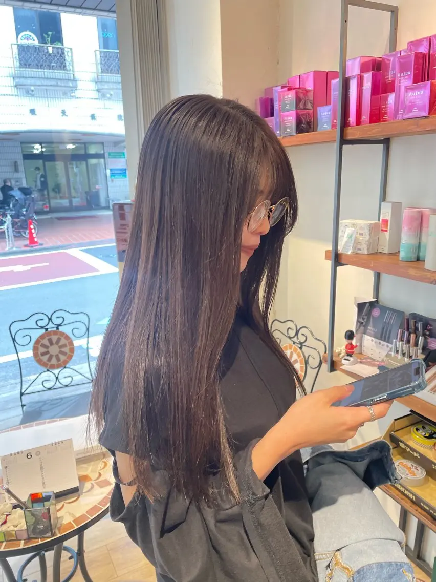 ロング カラー カット ヘアカラー トリートメント このみ/透明感カラー /ヘアアレンジ🫧のヘアスタイル